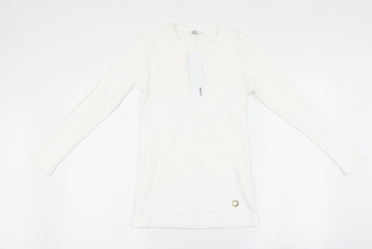 luise Womens White   Pullover Jumper Size 2