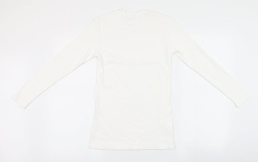 luise Womens White   Pullover Jumper Size 2