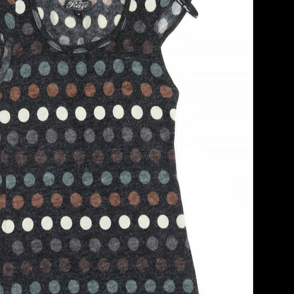 Rage Womens Black Polka Dot  Jumper Dress  Size 8