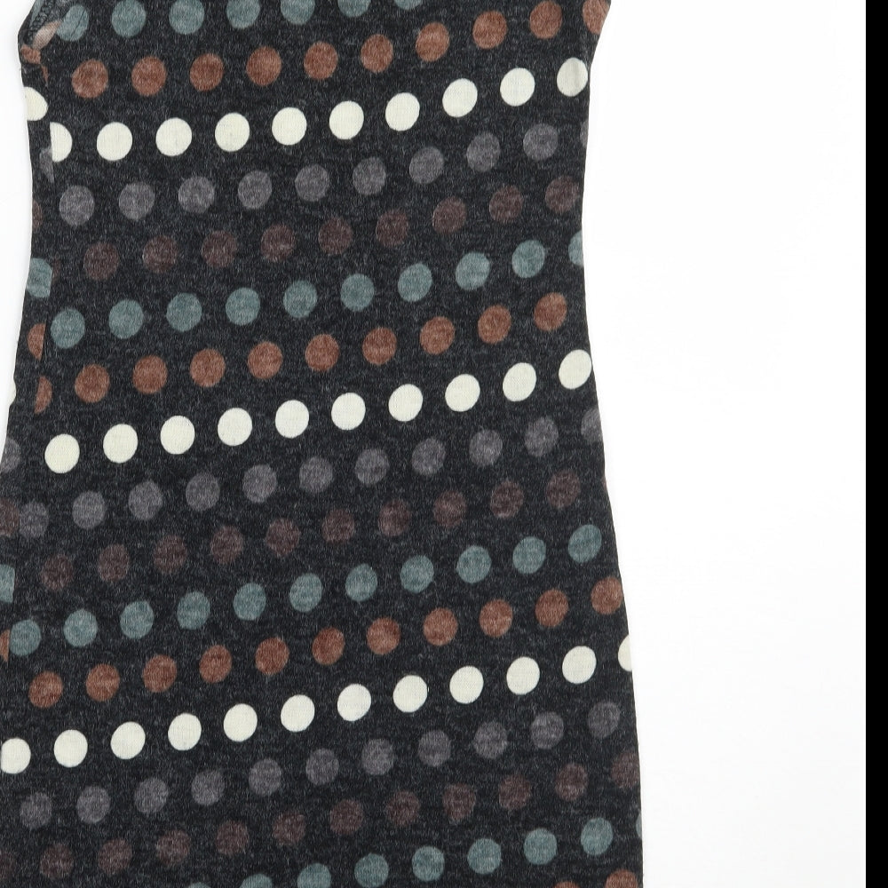 Rage Womens Black Polka Dot  Jumper Dress  Size 8