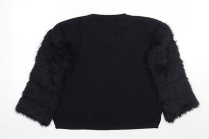 F&P Womens Black   Pullover Jumper Size L