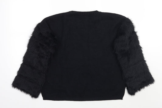 F&P Womens Black   Pullover Jumper Size L