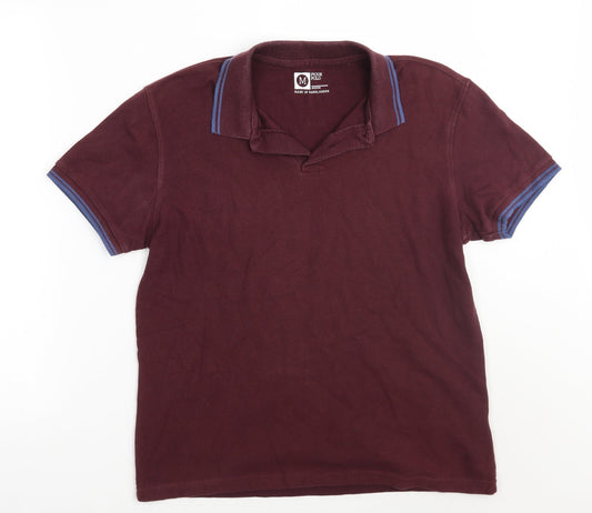 Cedar Wood State Mens Purple    Polo Size M