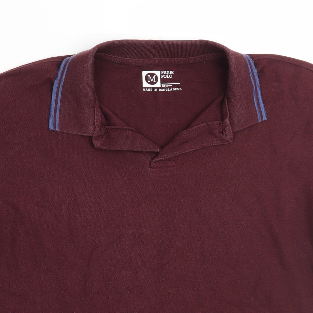 Cedar Wood State Mens Purple    Polo Size M