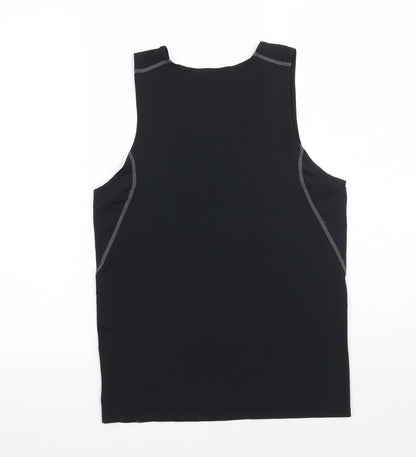 Womens UK Size L Preworn Black Basic Tank