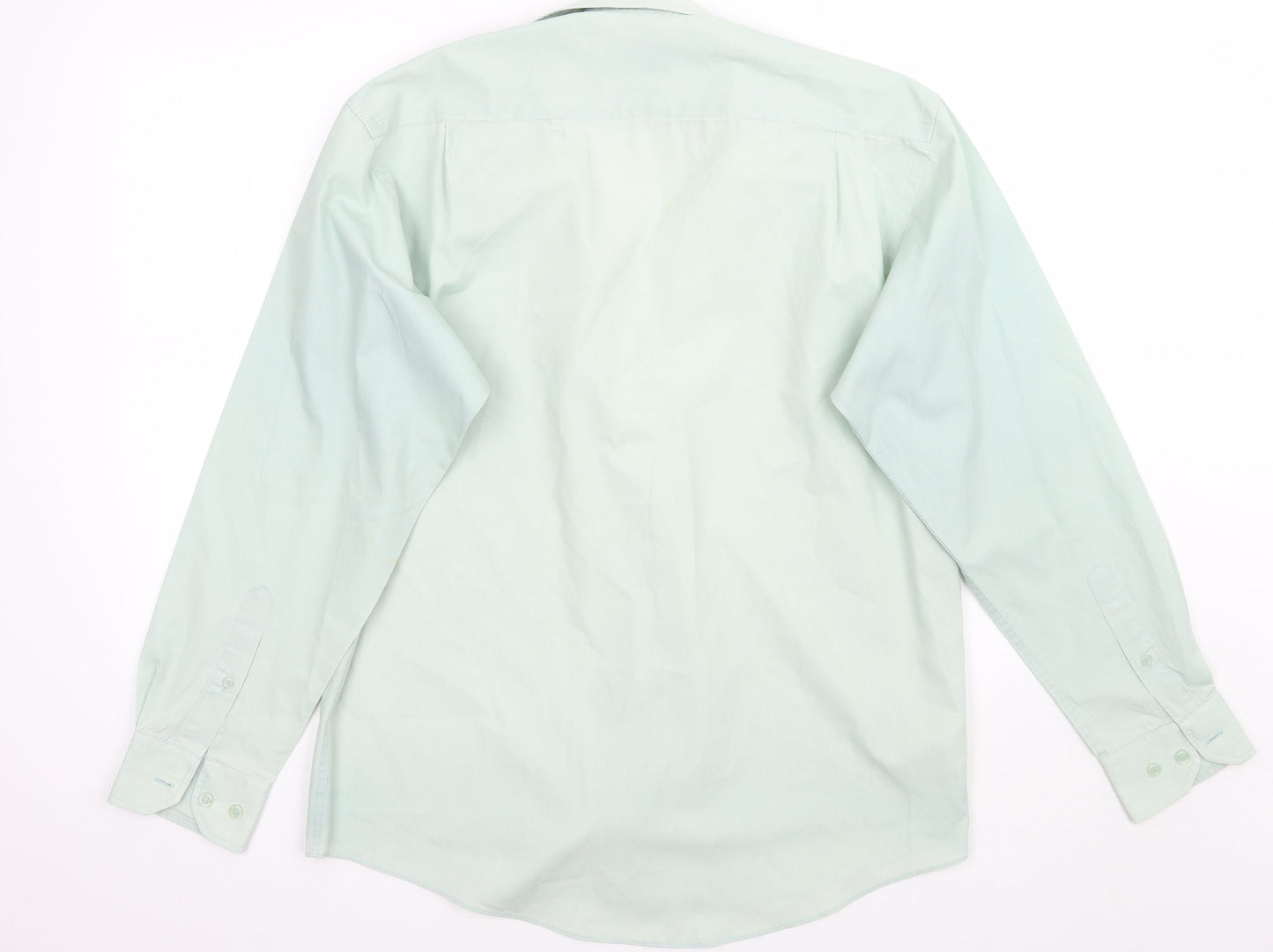 Zantos Mens Green    Button-Up Size 15.5