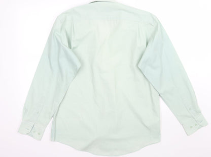 Zantos Mens Green    Button-Up Size 15.5