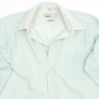 Zantos Mens Green    Button-Up Size 15.5