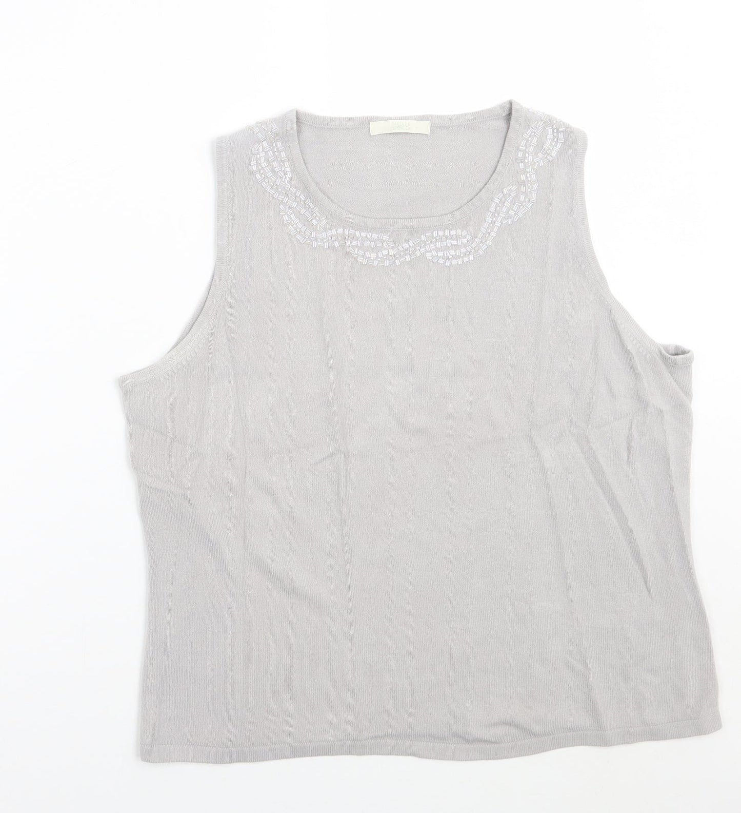 Womens UK Size 20 Marks and Spencer Grey Basic Tank