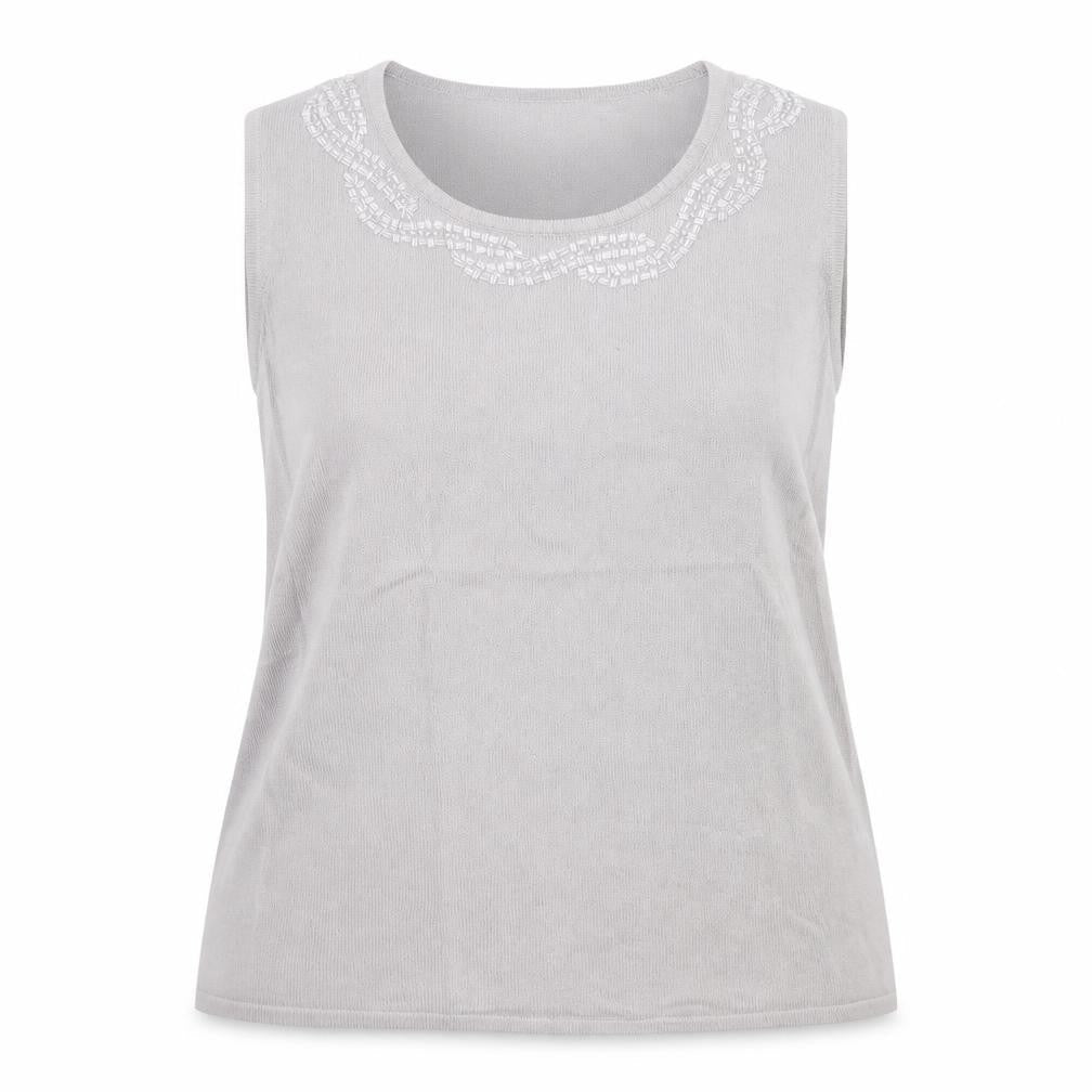 Womens UK Size 20 Marks and Spencer Grey Basic Tank