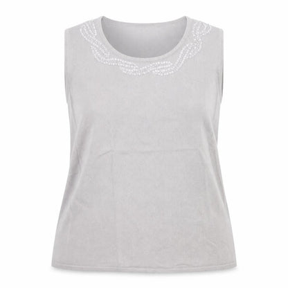 Womens UK Size 20 Marks and Spencer Grey Basic Tank