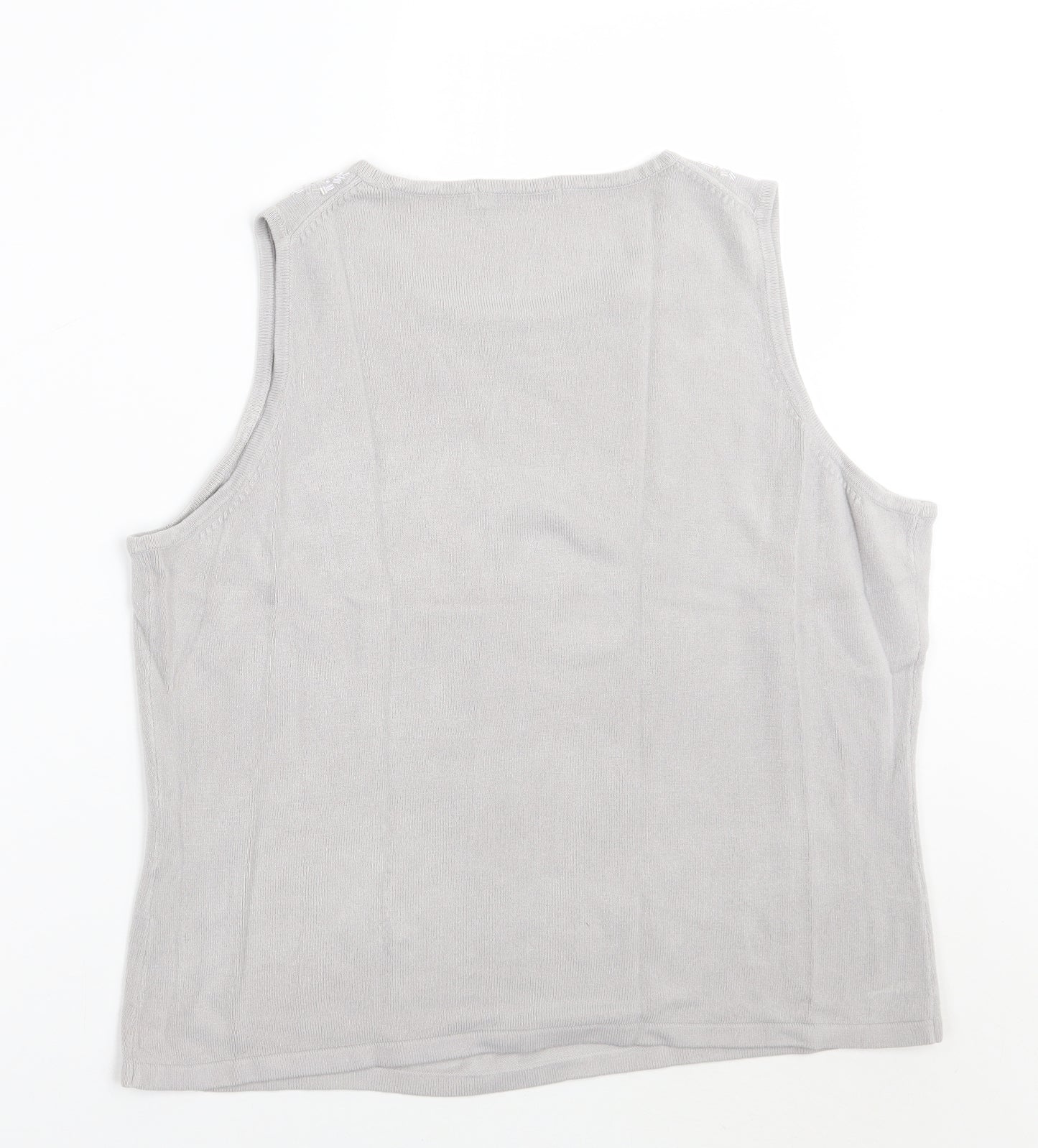 Womens UK Size 20 Marks and Spencer Grey Basic Tank