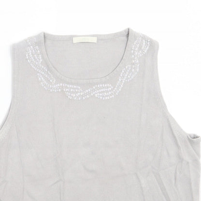 Womens UK Size 20 Marks and Spencer Grey Basic Tank