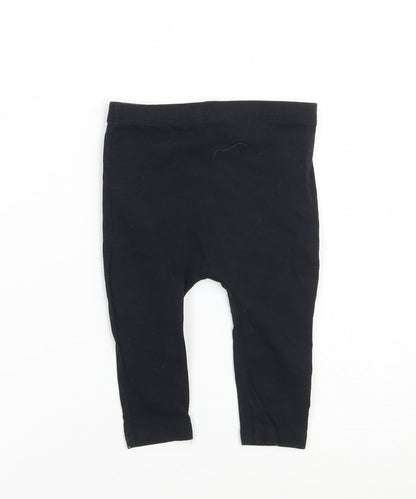 F&F Girls Black   Capri Leggings Size 6-9 Months  - Disney