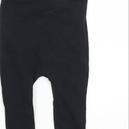 F&F Girls Black   Capri Leggings Size 6-9 Months  - Disney