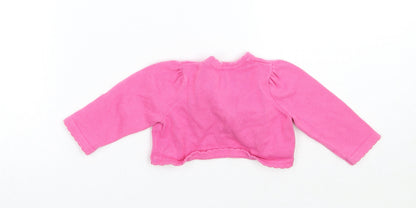 Matalan Girls Pink   Cardigan Jumper Size 3-6 Months