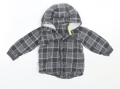George Baby Grey   Basic Button-Up Size 6-9 Months