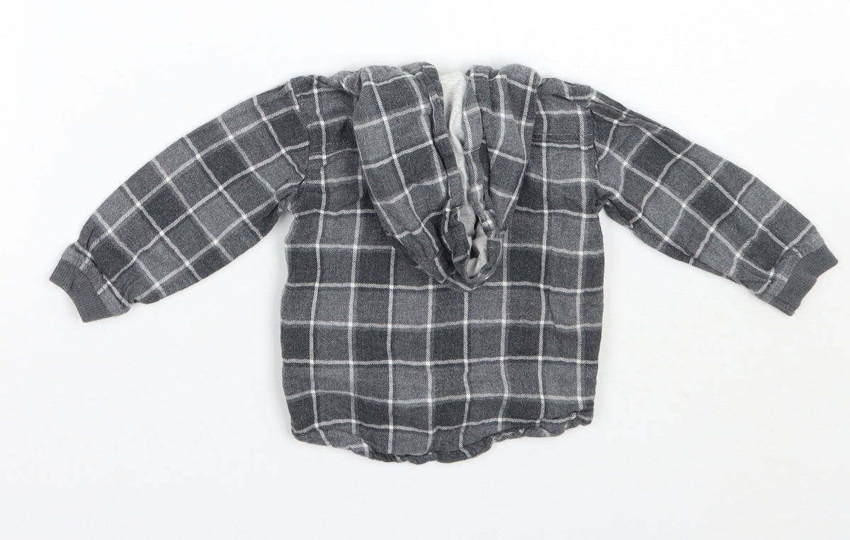 George Baby Grey   Basic Button-Up Size 6-9 Months