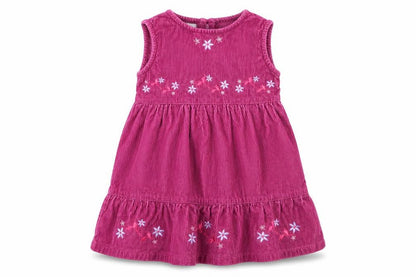 Morris mouse Girls Purple Floral  A-Line  Size 12-18 Months