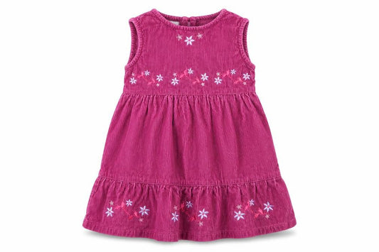 Morris mouse Girls Purple Floral  A-Line  Size 12-18 Months