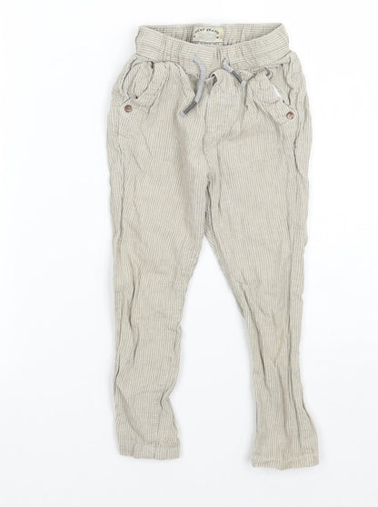 NEXT Boys Green Striped  Capri Trousers Size 12-18 Months