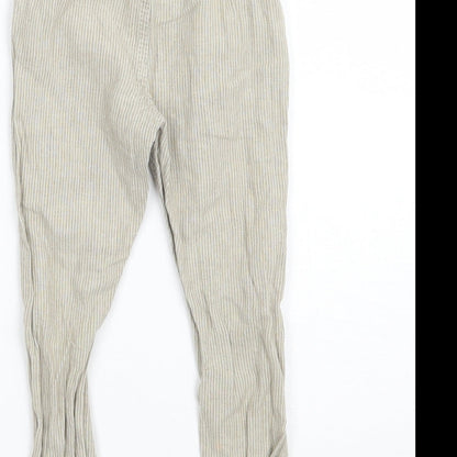 NEXT Boys Green Striped  Capri Trousers Size 12-18 Months