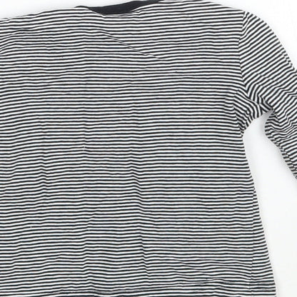 George Boys White Striped  Basic T-Shirt Size 6-9 Months