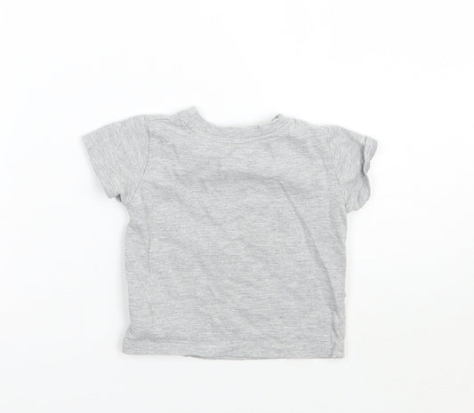 Primark Boys Grey   Basic T-Shirt Size 9-12 Months