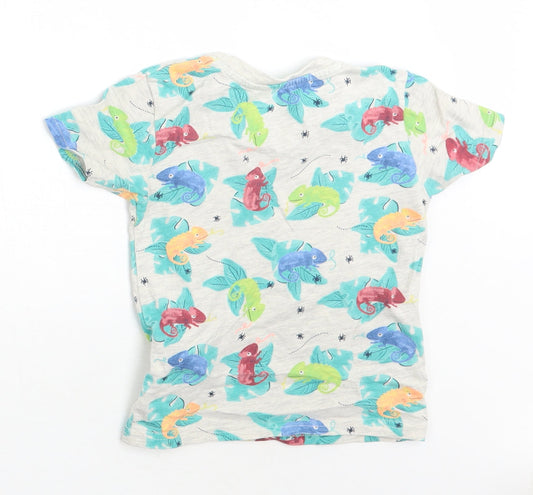 Primark Baby Grey Animal Print  Basic T-Shirt Size 18-24 Months