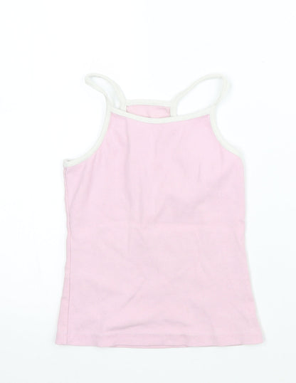 Marks and Spencer Girls Pink   Basic Tank Size 6-7 Years
