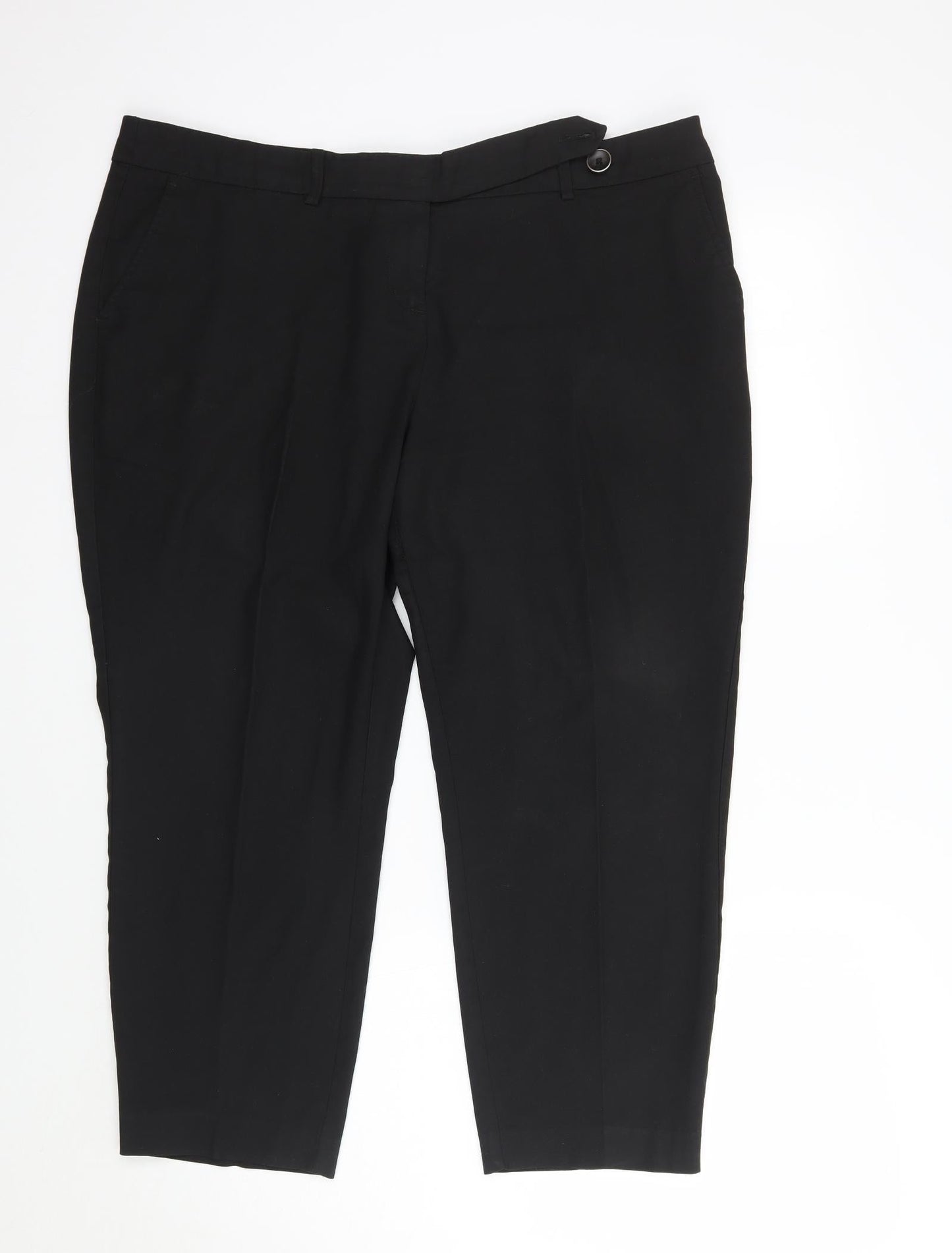 Womens UK Size 16 NEXT Regular Fit  Black Trousers