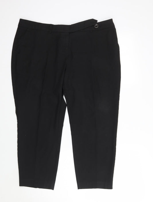Womens UK Size 16 NEXT Regular Fit  Black Trousers