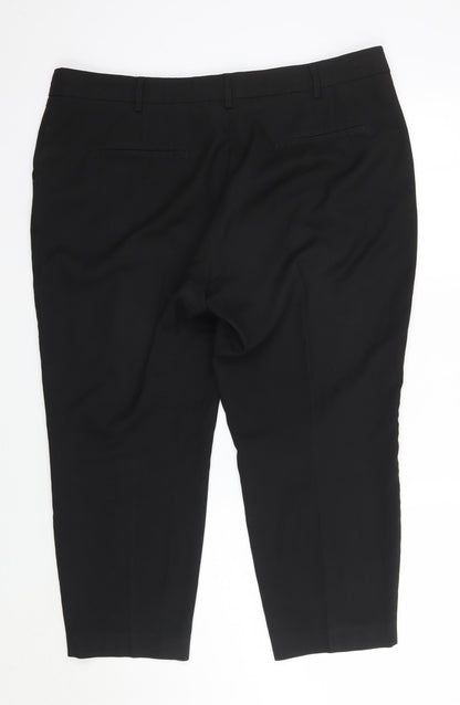 Womens UK Size 16 NEXT Regular Fit  Black Trousers