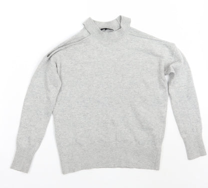Womens UK Size 8 Topshop Grey Pullover Jumper