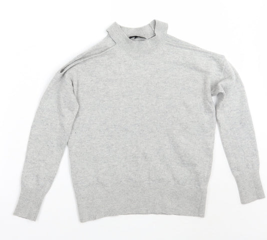 Womens UK Size 8 Topshop Grey Pullover Jumper