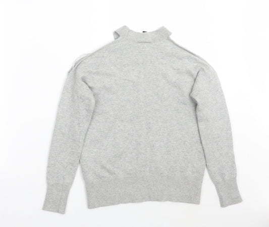 Womens UK Size 8 Topshop Grey Pullover Jumper