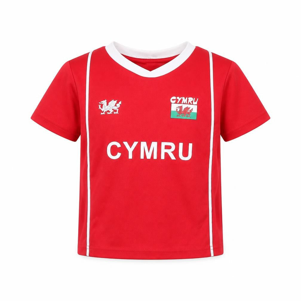 manav Boys Red   Basic T-Shirt Size 5 Years  - Wales/ personalised Reuben