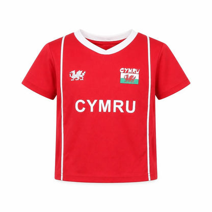 manav Boys Red   Basic T-Shirt Size 5 Years  - Wales/ personalised Reuben