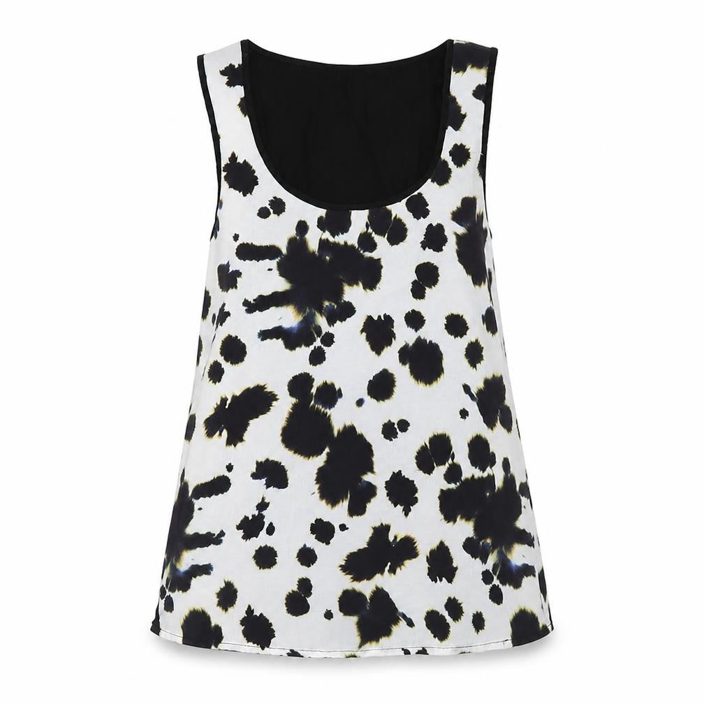 Womens UK Size 8 River Island White Basic Tank
