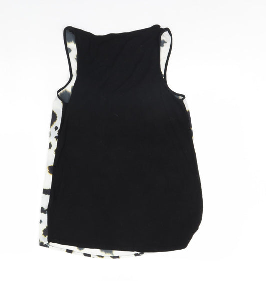 Womens UK Size 8 River Island White Basic Tank