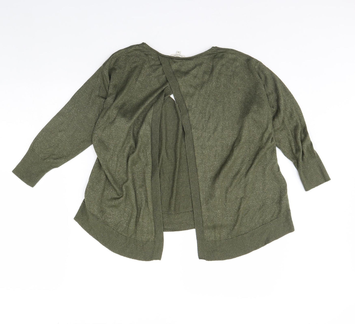 Womens UK Size 10 River Island Green Basic Blouse