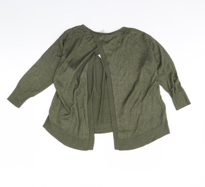 Womens UK Size 10 River Island Green Basic Blouse