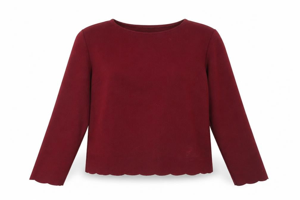 Womens UK Size 8 New Look Red Basic Blouse