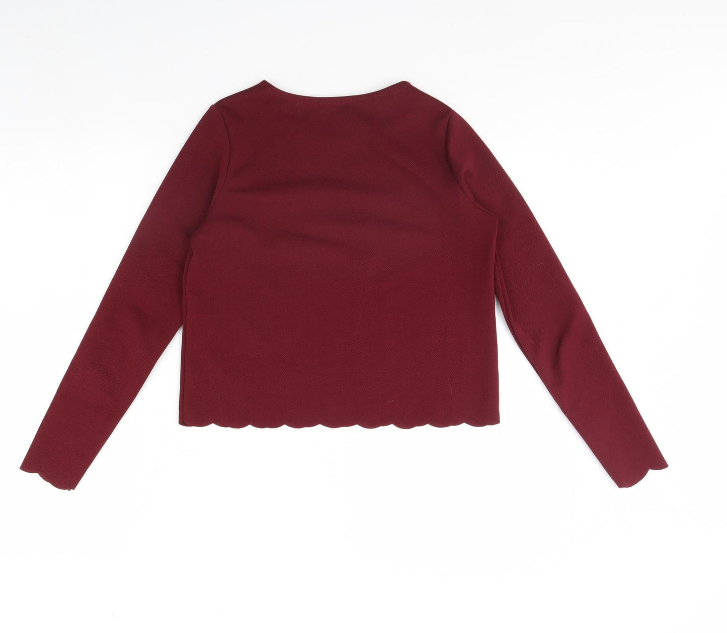 Womens UK Size 8 New Look Red Basic Blouse