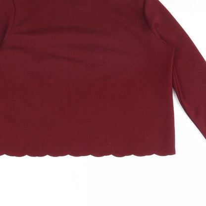 Womens UK Size 8 New Look Red Basic Blouse