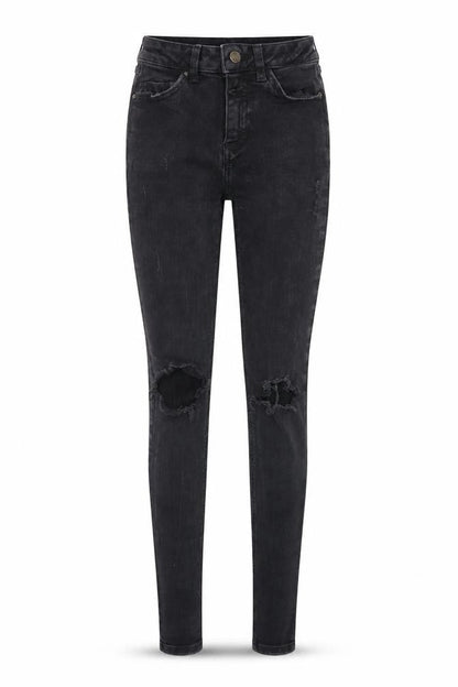 Denim & Co. Womens Black  Denim Skinny Jeans Size 4 L28 in