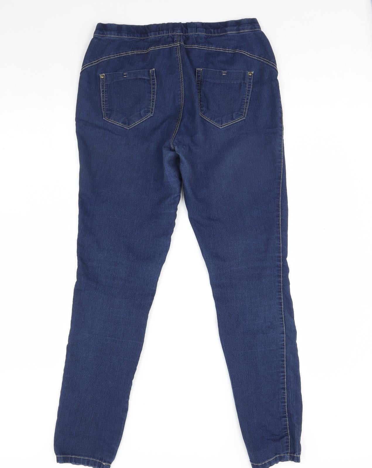 Denim & Co. Womens Blue  Denim Skinny Jeans Size 12 L30 in