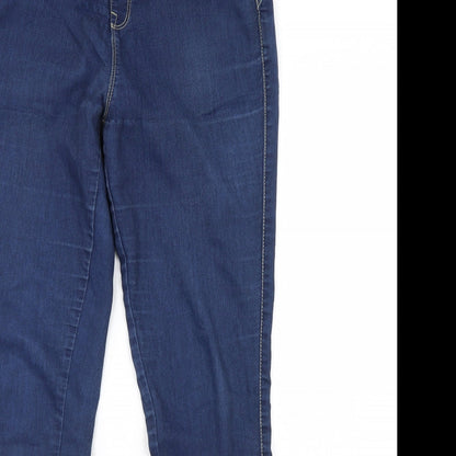 Denim & Co. Womens Blue  Denim Skinny Jeans Size 12 L30 in