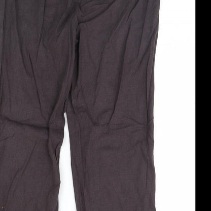 Womens UK Size 42 Preworn Regular Fit  Brown Trousers
