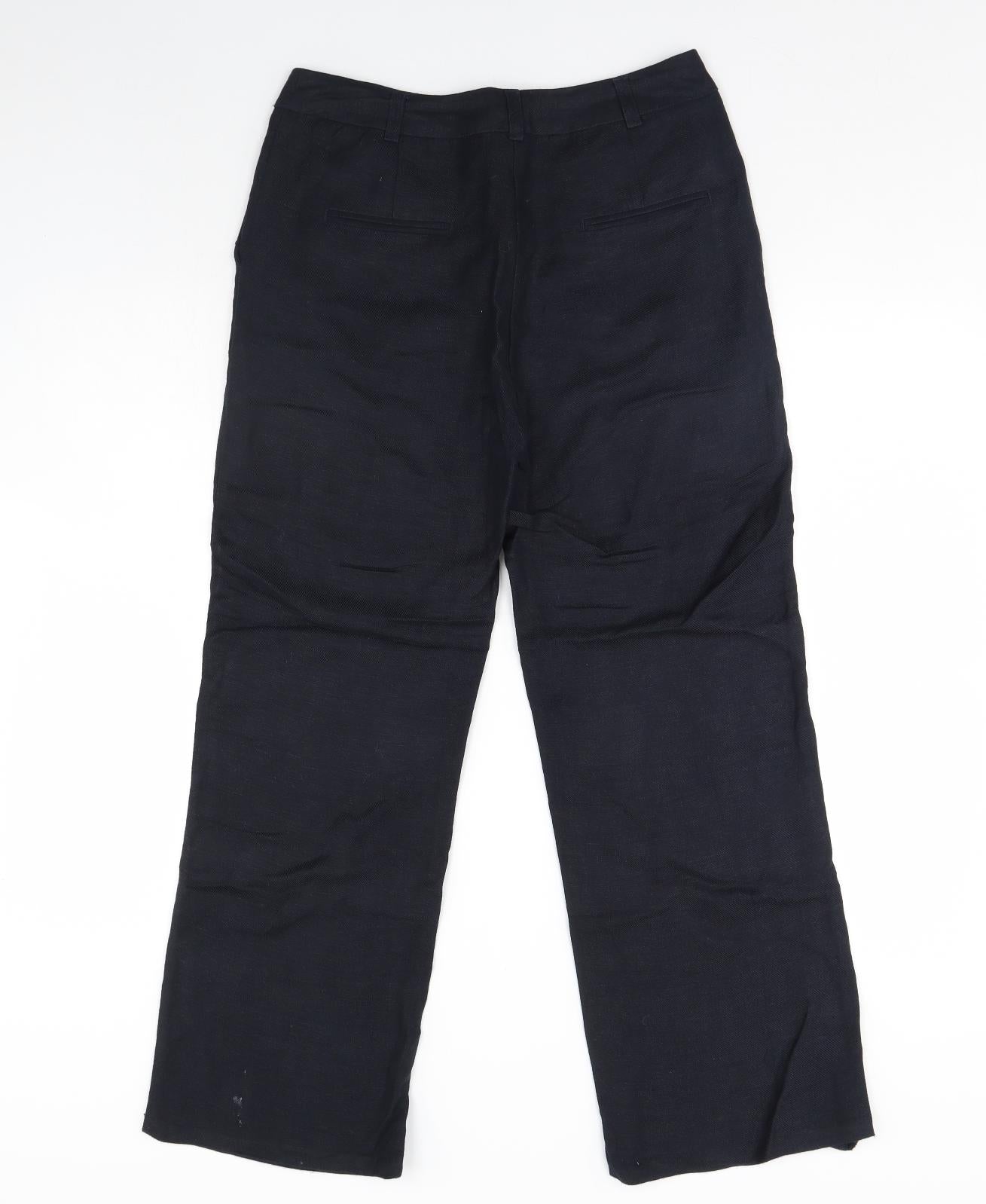 Womens UK Size 8 NEXT Regular Fit  Blue Trousers